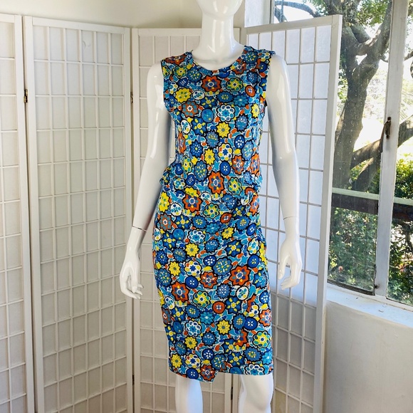 EMILIO PUCCI, Floral Print Silk Jersey Dress, 8.
